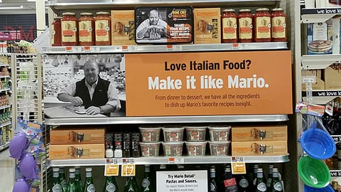 Hannaford 'Mario Batali Home Chef Challenge' Endcap