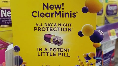 Nexium ClearMinis Shelf Talker