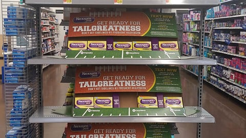 Nexium Walmart 'Tailgreatness' Shelf Trays