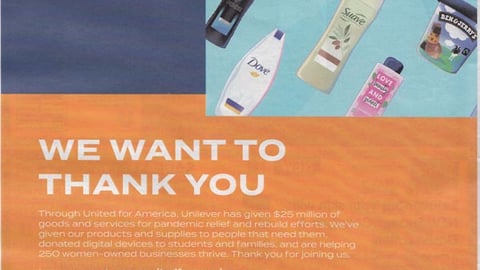 Unilever 'Every Day Does Good' FSI