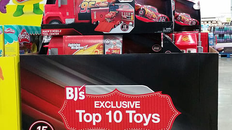 BJ's Disney Pixar 'Top Ten Toys' Pallet Display