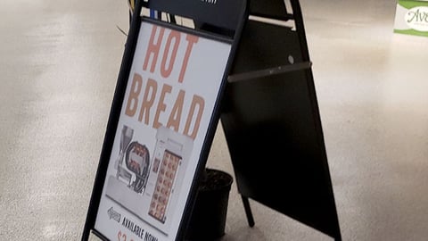 Stop & Shop Wilkinson Baking Co. 'Hot Bread' A-Board