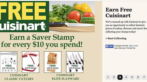 Shaw's 'Earn Free Cuisinart' Carousel Ad