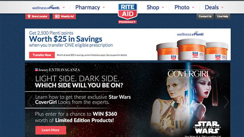 Rite Aid CoverGirl 'Light Side. Dark Side' Carousel Ad