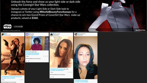 Rite Aid CoverGirl 'Light Side or Dark Side' Sweeps Page