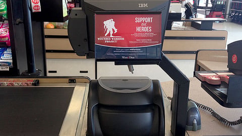 Winn-Dixie 'Support Our Heroes' Checkout Sign