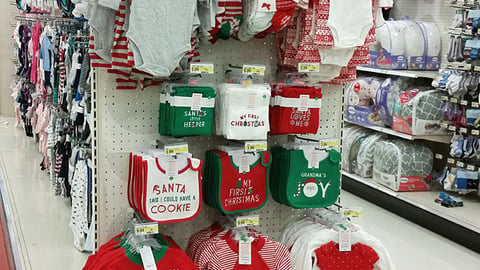 Target Baby Holiday Endcap