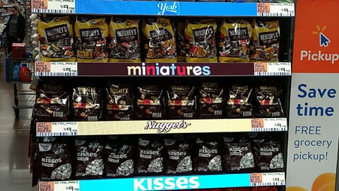 Hershey Walmart Digital Light-Up Endcap