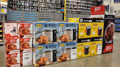 Lowe's Turkey Frying Case Stacks
