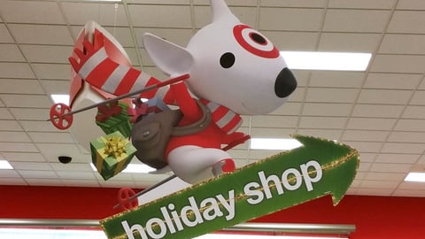 Target 'Holiday Shop' Ceiling Sign