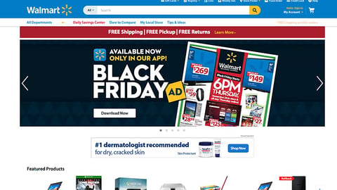 Walmart Black Friday 'Only in Our App' Carousel Ad