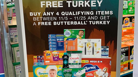 BJ's P&G, Butterball Stanchion Sign