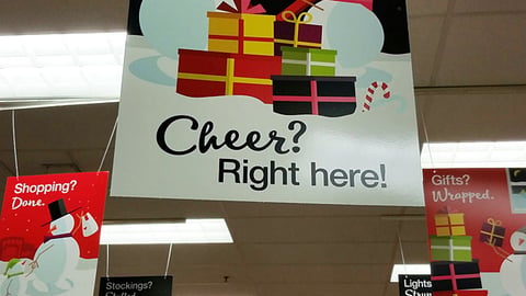 CVS Holiday Ceiling Signs