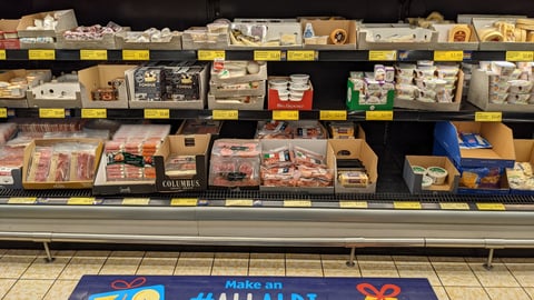 Aldi 'Make an #AllAldi Charcuterie Board' Floor Cling