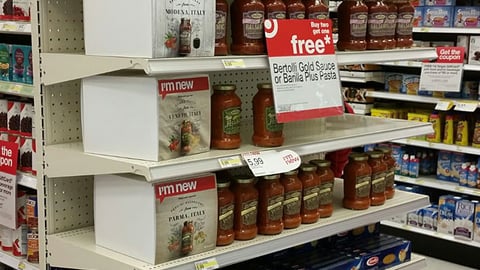 Target Bertolli 'Italy' Endcap