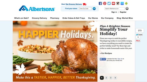 Albertsons 'Happier Holidays' Carousel Ad