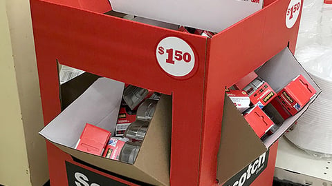 Scotch Family Dollar 'Gifted Wrappers' Floorstand