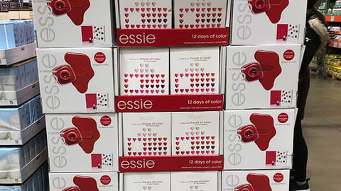 Costco Essie '12 Days of Color' Pallet Display
