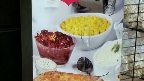 Smith's 'Order Your Holiday Dinner' Standee