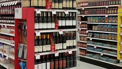 Target 'Under $15' Wine Endcap