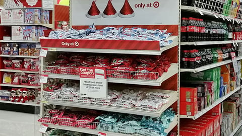 Target Hershey's Kisses Holiday Endcap