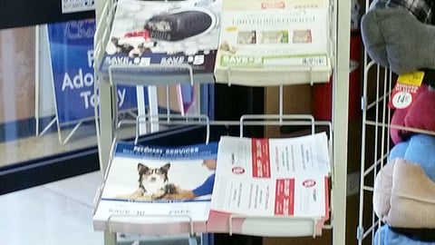 PetSmart 'The Joy of Giving Back' Rack Sign