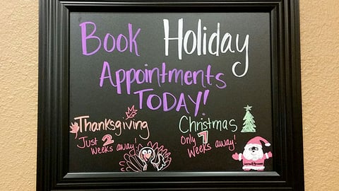 PetSmart 'Book Holiday Appointments' Framed Sign