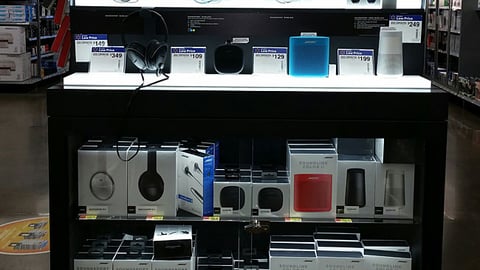 Walmart Bose Illuminated Endcap