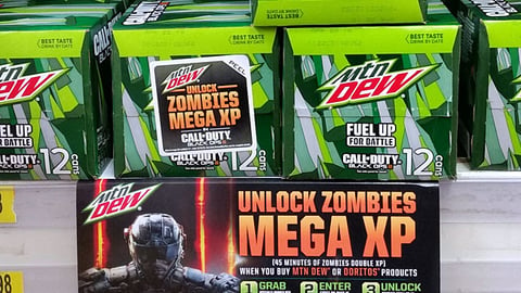 PepsiCo Walmart 'Call of Duty' Shelf Sign