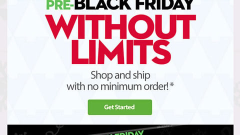 Walmart 'Pre-Black Friday' Email