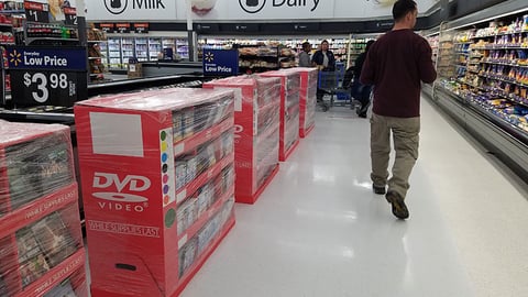 Walmart Black Friday DVD Floorstands