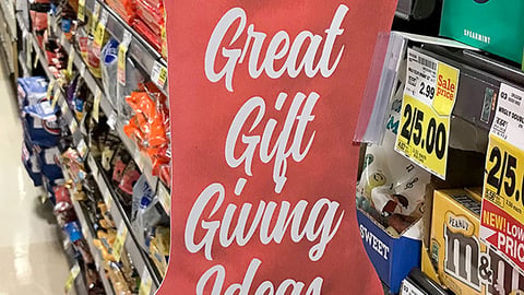 Ralphs 'Stocking Stuffers' Shelf Talker