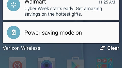 Walmart App Cyber Week Push Notification