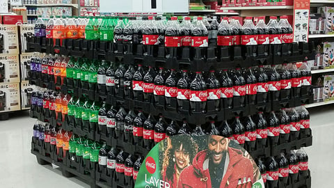 Walmart Coca-Cola 'One Warm Coat' Pallet