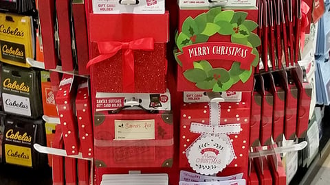 Harris-Teeter 'Wrap Up Your Gift Card' Rack