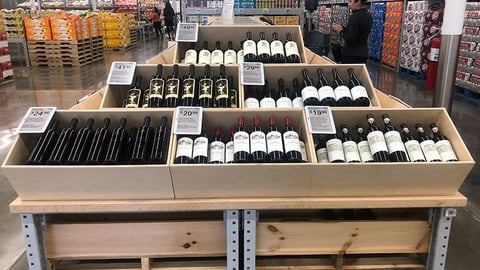 Sam's Club Now Wine Gondola 