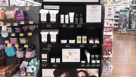 Walmart Cleen Beauty In-Line Display
