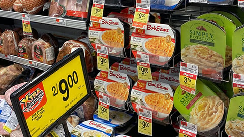 Bob Evans 'Pick a Winning Side' Acme Shelf Talker