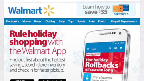 Walmart 'Rule Holiday Shopping' Email