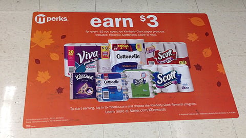 Kimberly-Clark Meijer 'mPerks' Floor Cling