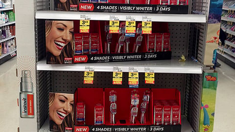 Colgate Optic White Meijer 'Win a VIP Trip' Endcap