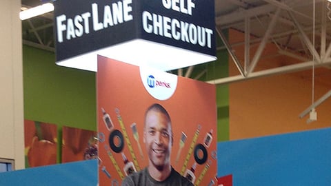 Meijer 'As Mighty as Bill' Checkout Sign