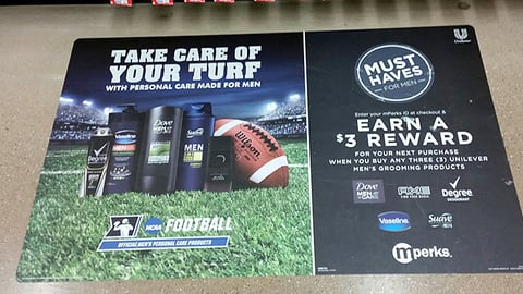 Unilever Meijer 'Take Care of Your Turf' Floor Cling