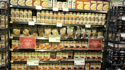 Whole Foods 365 Everyday Value 'The Best for Your Holiday Table' Endcap