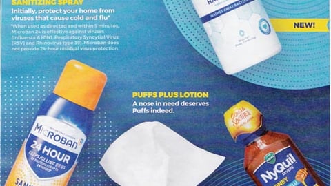 P&G 'Stock Up For Cold & Flu Season' FSI