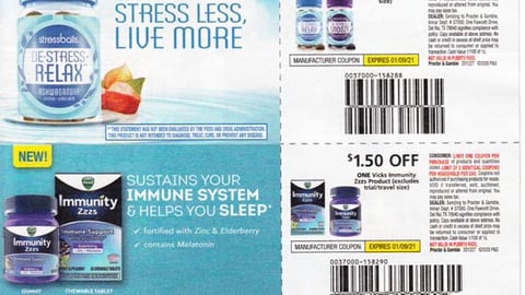 Vicks 'Sustains Your Immune System' FSI