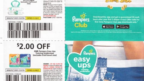 Pampers 'Pampers Club $5 Cash Back' FSI