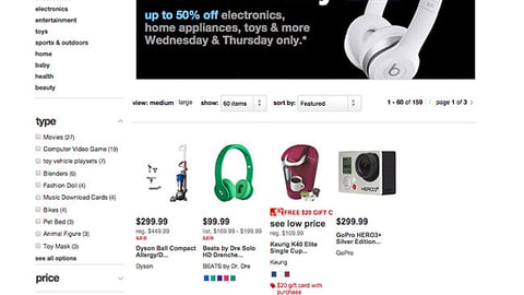 Target 'Black Friday in July' E-Commerce Shop