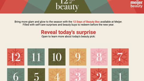Meijer '12 Days of Beauty' Web Page