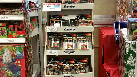 Energizer 'Prepare to Power' Floorstand